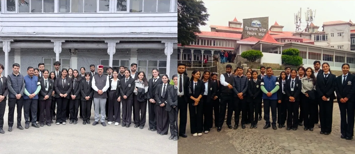 The School of Law, Bahra University organized an educational tour to the Himachal Pradesh Vidhan Sabha during the Budget Session on 27 March 2026 to provide students with firsthand exposure to the legislative process. The visit enabled students to observe live Assembly proceedings, understand the presentation and discussion of the State Budget, and gain insights into law-making, parliamentary procedures, and democratic governance. The experience offered a practical understanding of the functioning of the legislative system, enriching students' knowledge of constitutional and public law while bridging the gap between academic learning and real-world governance.