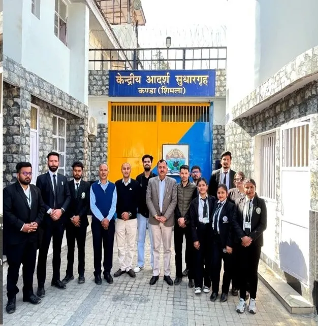 The School of Law, Bahra University organized an educational visit to Model Central Jail, Kanda on 06 March 2026 to provide students with practical exposure to the functioning of the correctional and criminal justice system. The visit offered valuable insights into prison administration, inmate rights, rehabilitation and reformative measures, legal procedures, and the implementation of correctional policies. Students interacted with prison officials to gain a deeper understanding of the legal and administrative aspects of prison management, reinforcing their classroom learning with real-world experience. The visit enriched students' understanding of the justice delivery system and highlighted the importance of rehabilitation alongside punishment in modern legal practice.
